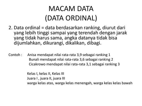 Detail Contoh Data Ordinal Koleksi Nomer 22