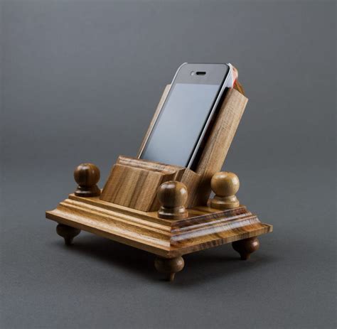 BUY Wooden phone stand 911948 - HANDMADE GOODS at MADEHEART.COM