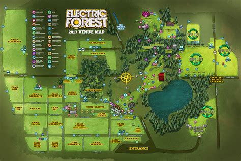 Electric Forest 2017 Overhead Map | EDM Identity