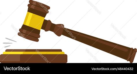 Judge gavel icon Royalty Free Vector Image - VectorStock