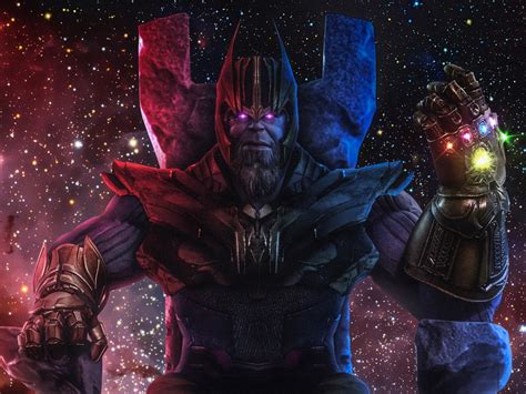 Wallpaper thanos, infinity gauntlet, avengers 4, movie, fan art desktop ...