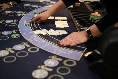 Dealer in a Blackjack Casino Game Stock Photo - Image of black, gold ...