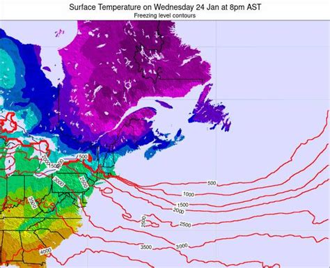 Prince-Edward-Island Surface Temperature on Sunday 03 Nov at 3am ADT