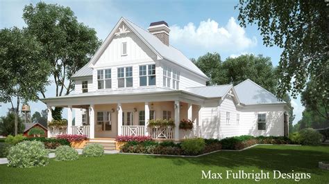 2 Story House Plan with Covered Front Porch | House plans farmhouse ...