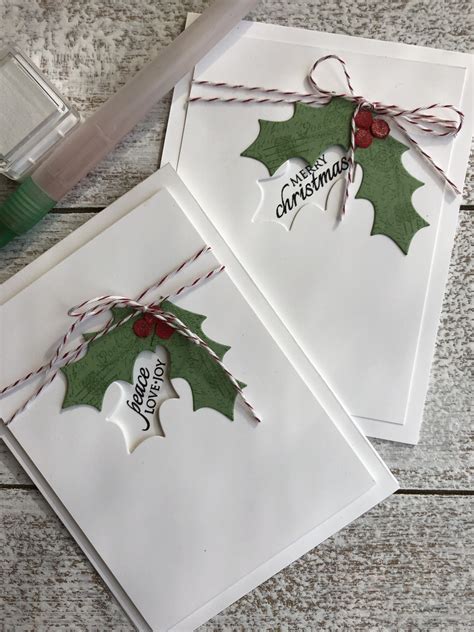 Holly Christmas Cards with a Festive Touch