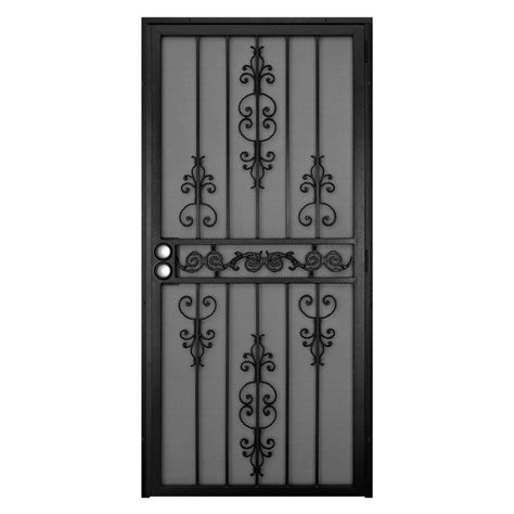 Unique Home Designs 36 in. x 80 in. El Dorado Black Surface Mount ...