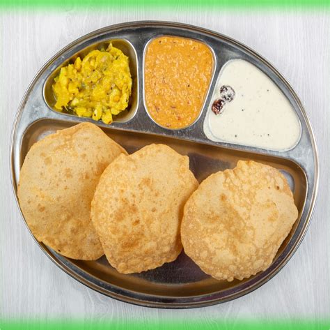 Poori Bhaji (3 Pcs) - Amma's Restaurant LLC