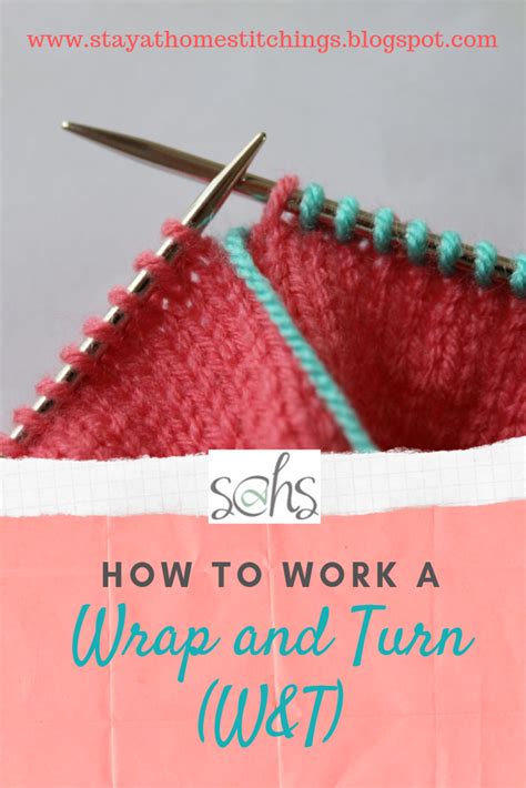 ~How to Work a Wrap and Turn (W&T)~ | Knitting tutorial, Short rows ...