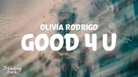 Olivia Rodrigo - good 4 u (Clean - Lyrics) - YouTube