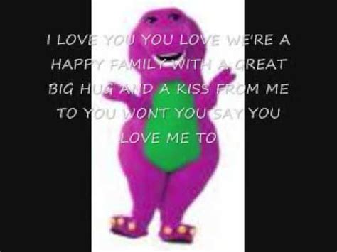 Barney - I Love You Lyrics