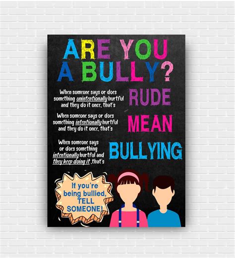 Anti Bullying Posters For Schools