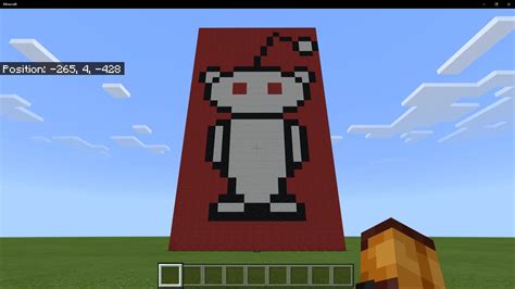 Instant Pixel Art Trick (Bedrock) : r/Minecraft