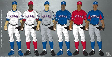 Texas Rangers 2012 Uniforms by JayJaxon on DeviantArt