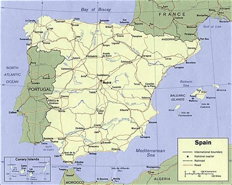 MADRID SPAIN MAP - Imsa Kolese