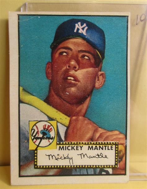 1952 Topps Mickey Mantle Reprint Baseball Card Choose from 5 | Etsy