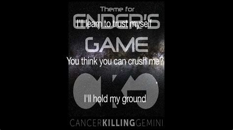 Ender's Game: Theme For Ender's Game by Cancer Killing Gemini - YouTube