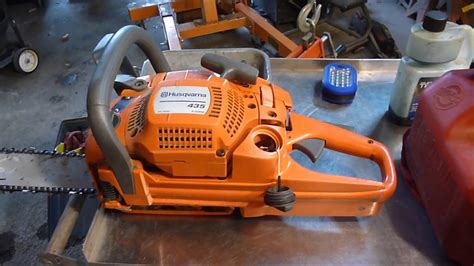 HUSQVARNA 435 CHAINSAW REVIEW & COLD START AFTER SITTING FOR 2 YEARS ...