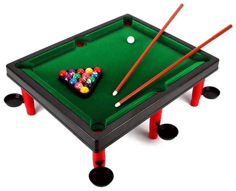 VT Mini World Champion Toy Billiard Pool Table Game w/ Table, Full Set ...