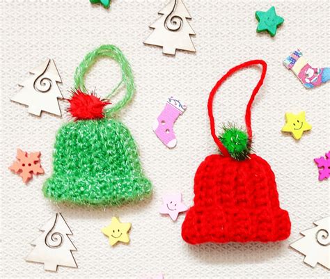 Easy and Quick Crochet Mini Hat Ornament Pattern - Easy Crochet Patterns