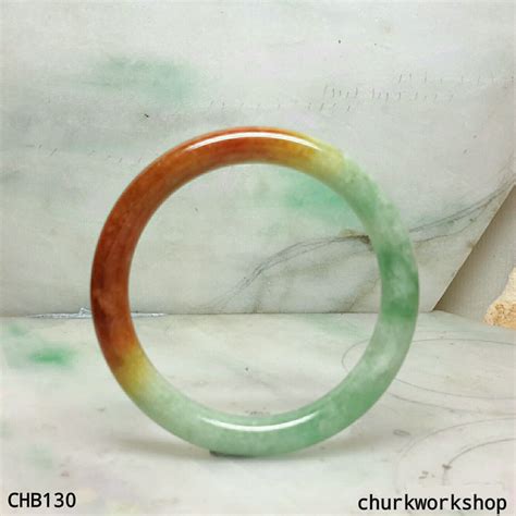 Multi color jade bangle – Churk Work Shop