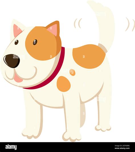 Little dog wagging the tail Stock Vector Image & Art - Alamy