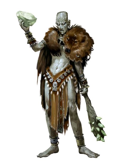 Female Stone Giant Barbarian or Druid - Pathfinder PFRPG DND D&D 3.5 5E ...