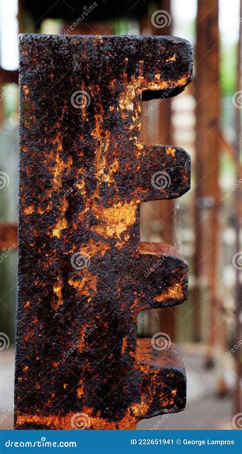 Detail of a rusty iron stock image. Image of rustic - 222651941