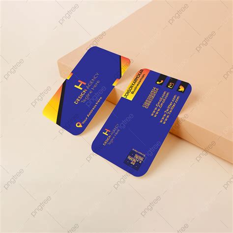 Blue Business Card Template Download on Pngtree