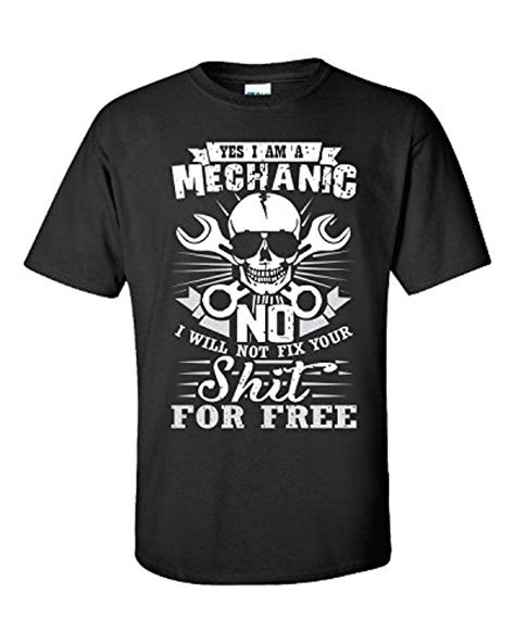 Yes I Am A Mechanic Mechanic T Shirt Men Tshirt Black Fashion Design ...