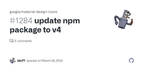 update npm package to v4 · Issue #1284 · google/material-design-icons ...