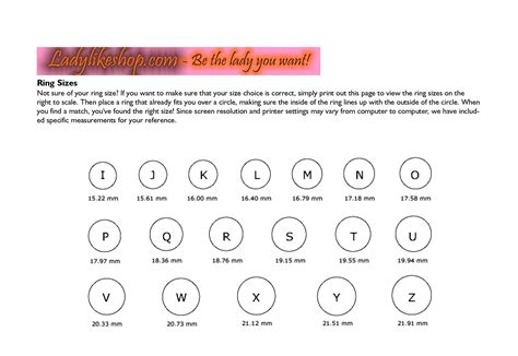 Free Printable Ring Sizer Uk - Free Printable