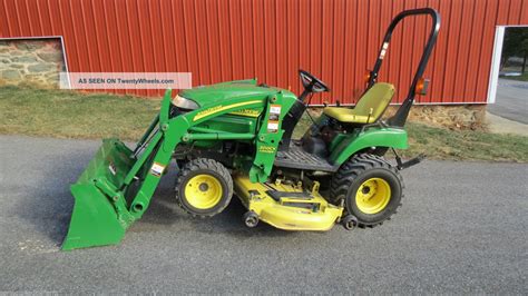 2007 John Deere 2305 4x4 Compact Utility Tractor W/ Loader & Mower ...