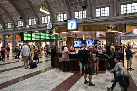 Stockholm Central Station editorial stock photo. Image of downtown ...