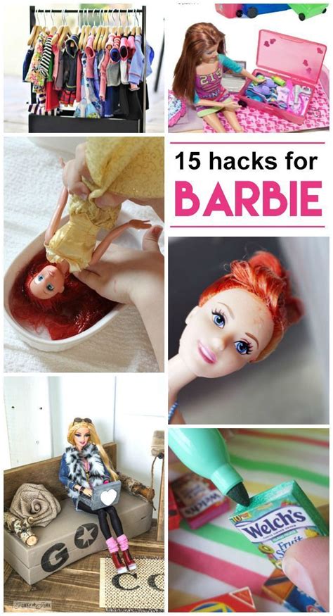 15 Genius Barbie Hacks & Barbie DIY Furniture & Accessories | Diy ...