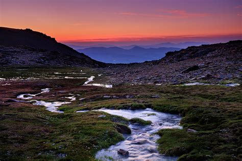 Mountain river.. Sierra Nevada National park. At sunset Photograph by ...