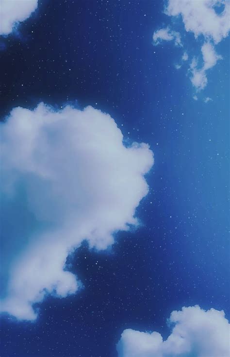 Starry Sky . Blue phone, iPhone sky, Sky aesthetic, Bright Blue Light ...