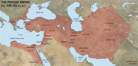 Persian Empire Map - Bible Odyssey