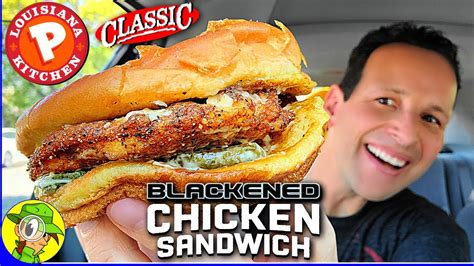 Popeyes® CLASSIC BLACKENED CHICKEN SANDWICH Review ⚜⚫🐔🥪 | Peep THIS Out ...