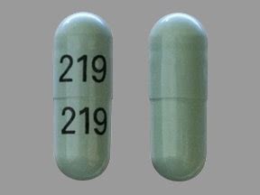 Pill Finder: 219 219 Green Capsule-shape - Medicine.com