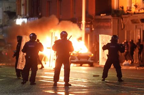 Protesters take to the street in Dublin after knife attack that injured ...