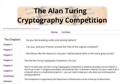 Case Study: Alan Turing Cryptography Competition