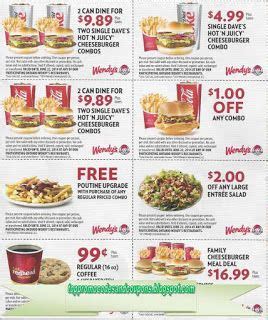 Free Printable Wendys Coupons | Free food coupons, Wendys coupons, Fast ...