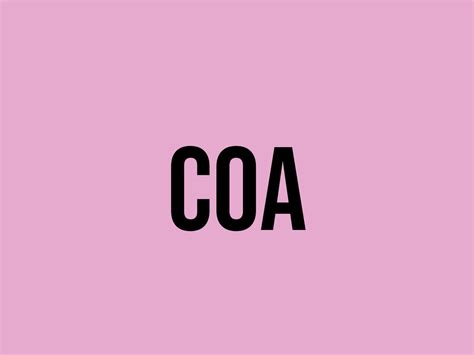 What Does Coa Mean? - Meaning, Uses and More - FluentSlang