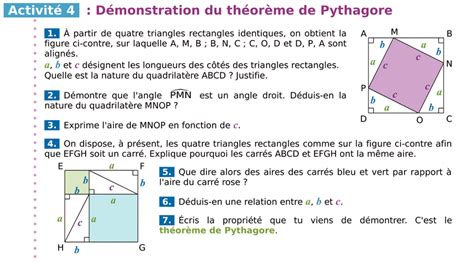 Boîte à trucs > Démonstration du théorème de Pythagore | Mathématiques ...