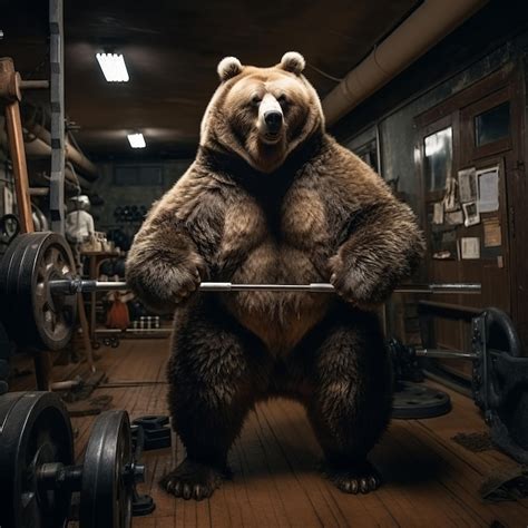 Premium Photo | Furbulous Fitness Unleashing the Beast Within with Bear ...