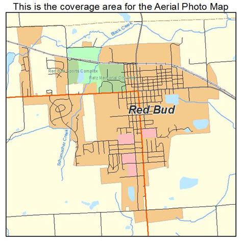 Aerial Photography Map of Red Bud, IL Illinois