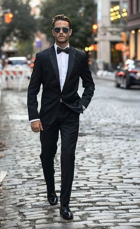 30 Black Suit Fashion Ideas For Men To Try | Formal men outfit, Tuxedo ...