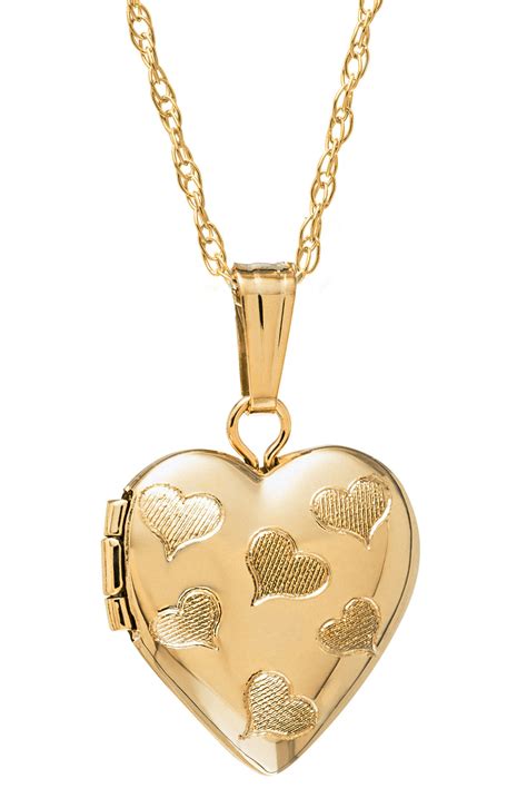 Mignonette 14k Gold Heart Locket Necklace (Girls) | Nordstrom