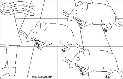 Seven Blind Mice Page Coloring Pages