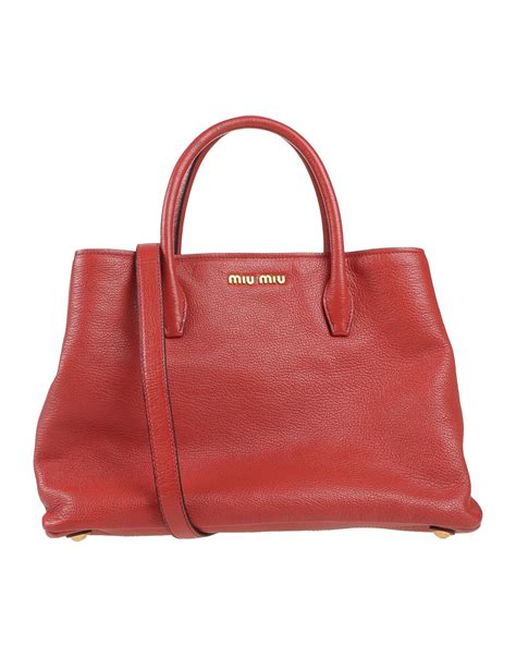 Miu miu Handbag in Red | Lyst